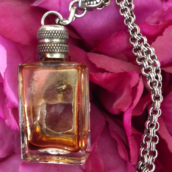 Rare Vintage Brighton heart Perfume Poison Bottle Necklace - Picture 3 of 16